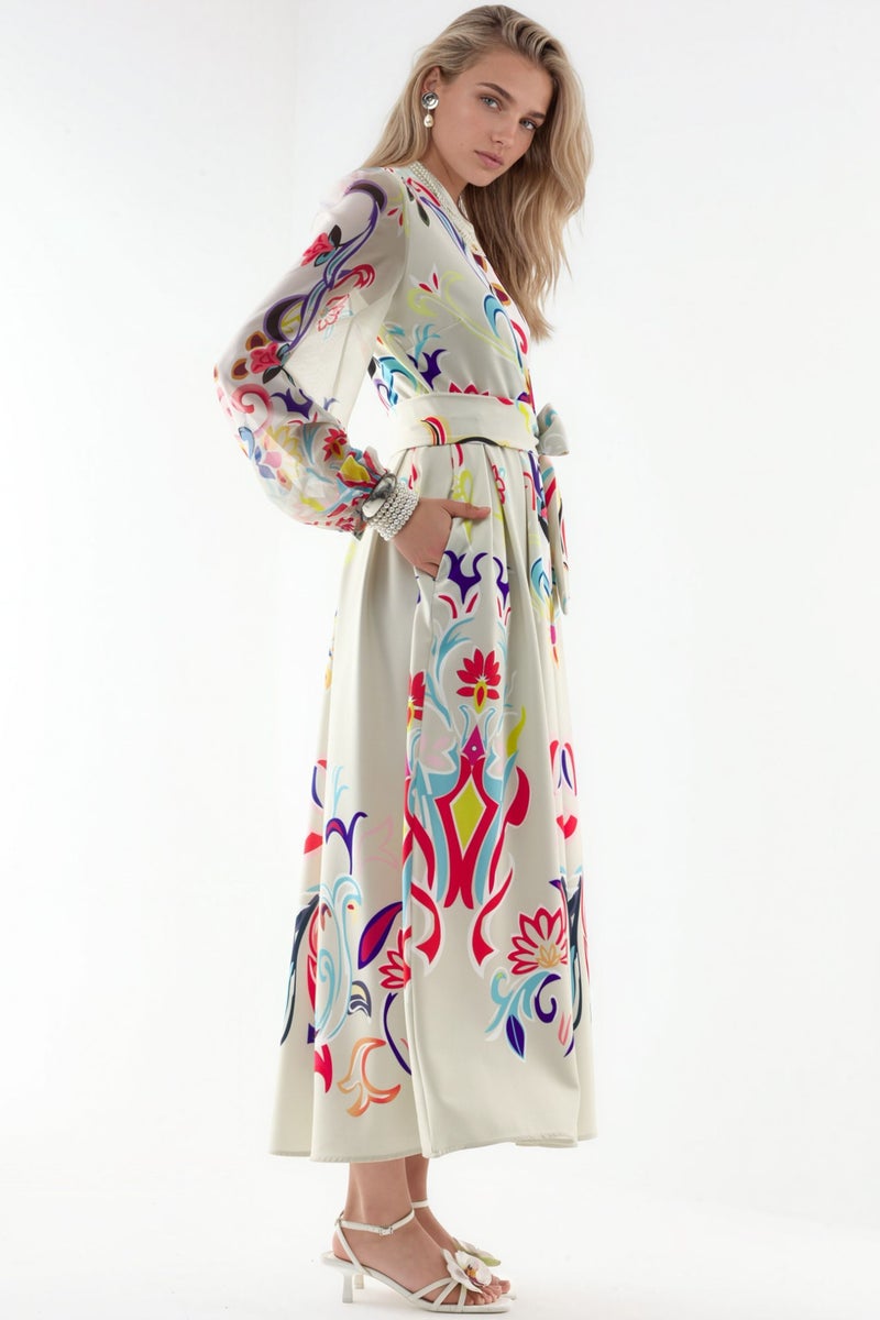 Jennyfer Floral Print Maxi A-Line Dress - Image 3