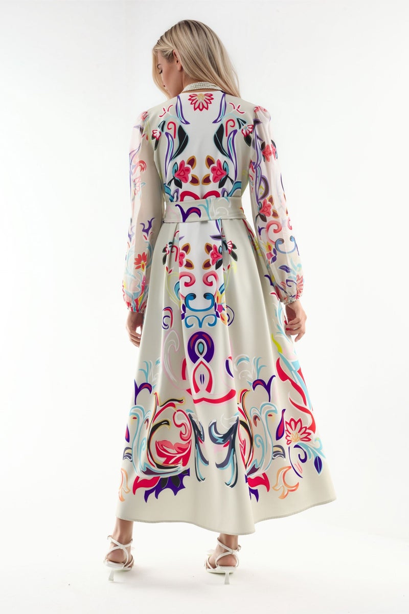 Jennyfer Floral Print Maxi A-Line Dress - Image 2