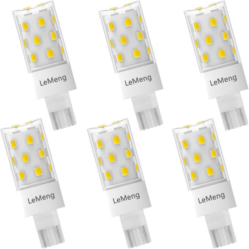 LEMENG 50watt T10 Wedge Base 921 LED Light Bulb 5W 500lm 6000K Daylight White 12VAC/DC for Outdoor Landscape Path, RV Camper Trailer Motorhome Marine Boat Lighting-6 Pack - Image 1