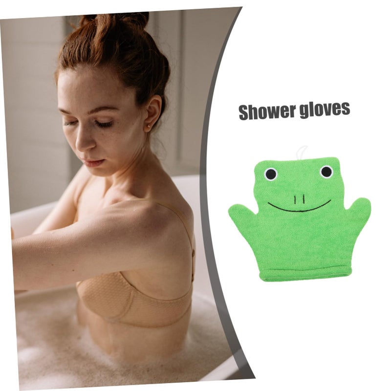 Double Sided Frog Shape Exfoliating Glove For Gentle Skin Scrubbing And Cleansing - Image 5