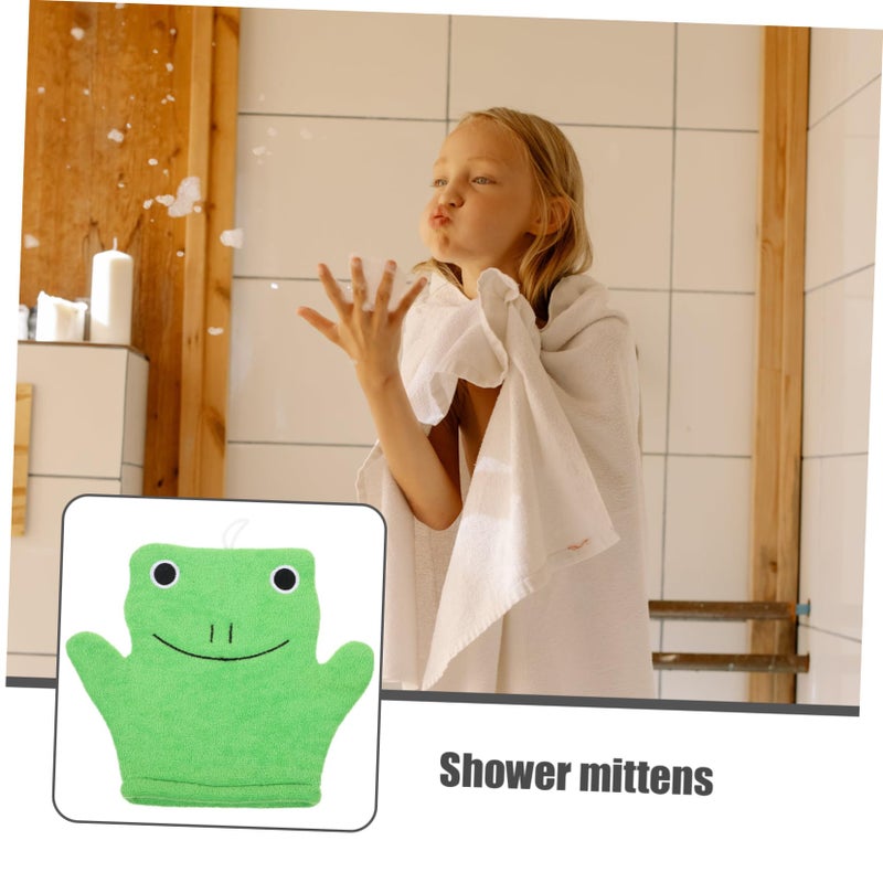 Double Sided Frog Shape Exfoliating Glove For Gentle Skin Scrubbing And Cleansing - Image 3