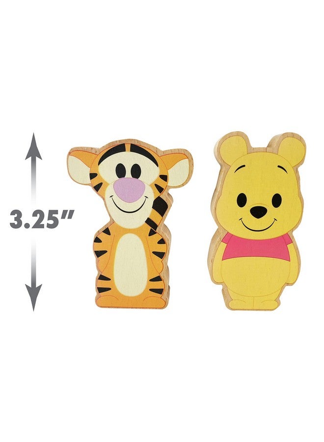 Just Play Disney Wooden Toys 2-Piece Figure Set with Winnie the Pooh & Tigger, Kids Toys for Ages 2 Up by Just Play - Image 3