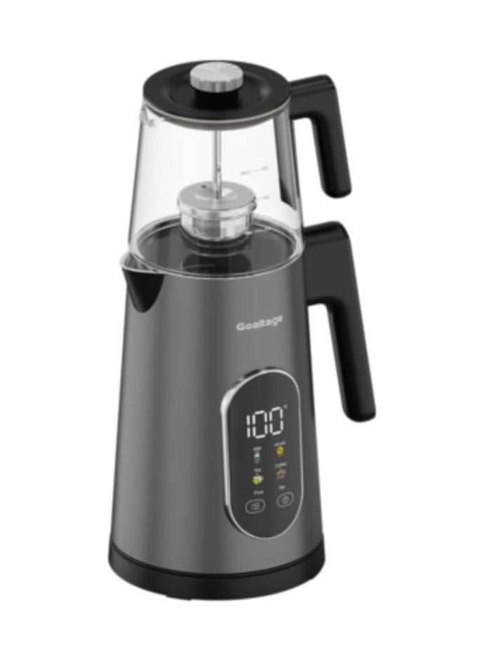 جولتيج Goaltage TM01 BrewMaster Tea Maker with Temperature Presets, Smart Touch Display, Glass Pot, Stylish Design and Rapid Boiling Functionality Glass Pot Design for Pure & Aromatic Herbal Tea 1.7L, 1500W - Image 2