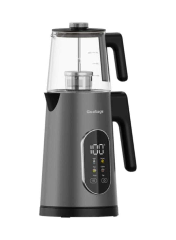 جولتيج Goaltage TM01 BrewMaster Tea Maker with Temperature Presets, Smart Touch Display, Glass Pot, Stylish Design and Rapid Boiling Functionality Glass Pot Design for Pure & Aromatic Herbal Tea 1.7L, 1500W - Image 3