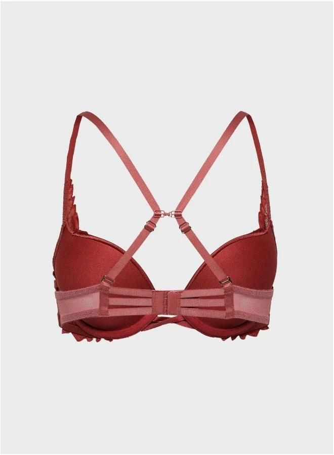 La Senza Lace Detail Plunge Bra