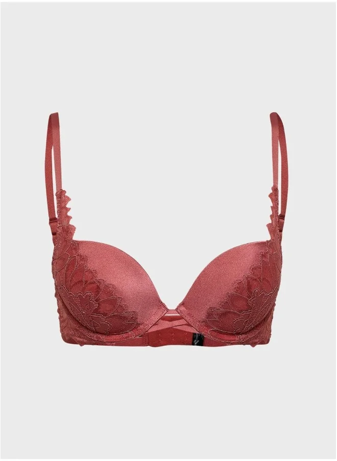 La Senza Lace Detail Plunge Bra