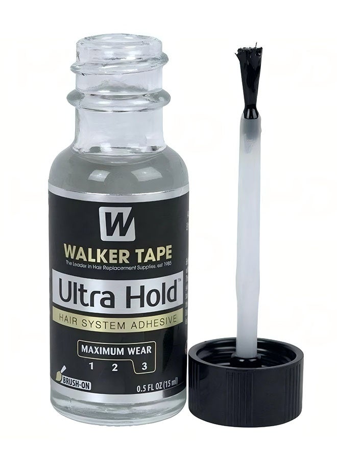 والكر تايب فوق عقد نظام الشعر اللاصق 15ml, الشعر فوق عقد الغراء السائل السندات للبراؤق مع الفرشاة, تثبيت طويل الأمد لبراؤق البولي والدنتيل, 3 إلى 4 أسابيع اللاصق للماء - Image 3