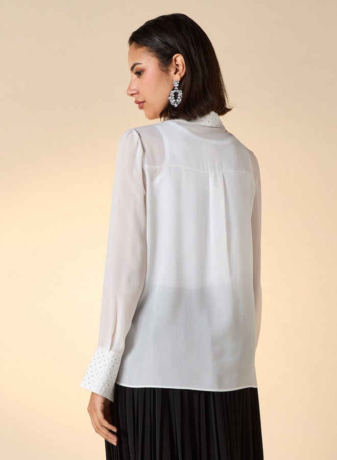 2Xtremz Embellished Shirt with Long Sleeves - Image 3