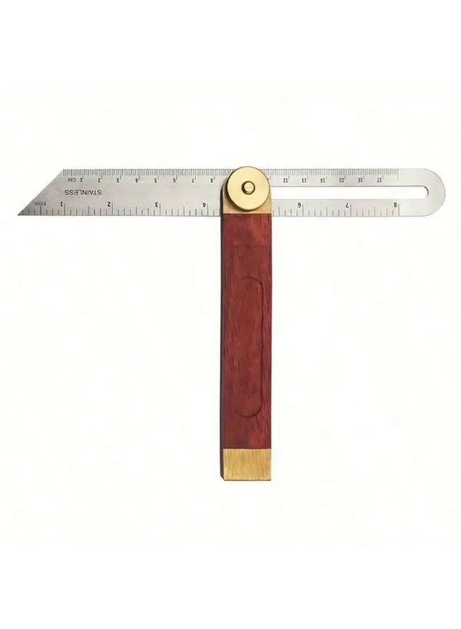 Silvery Stainless Steel T Bevel Gauge Locking Protractor 0 360 Angle Finder Rust Proof Carpentry Tool - Image 4