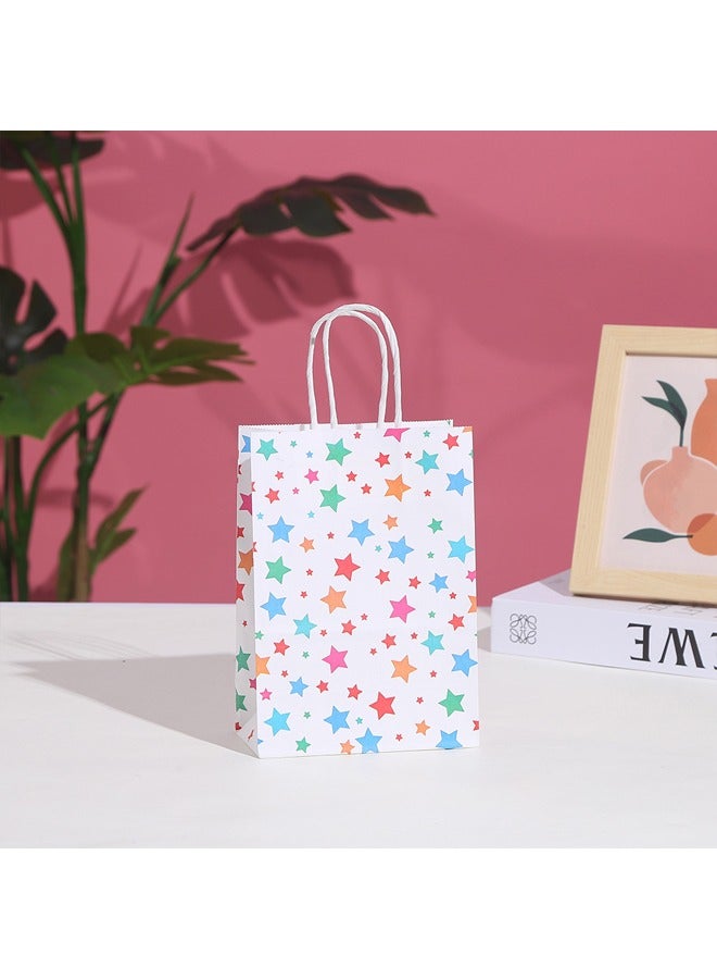 Zeemey 20 Pieces Party Favor Bags,Shopping Bag,Party Bags For Kids, supplies Snack candy Gift Bag Food Bags,Double-Sided Bags For Birthday Wedding Celebrations Party Favors 21*15*8  - Image 2