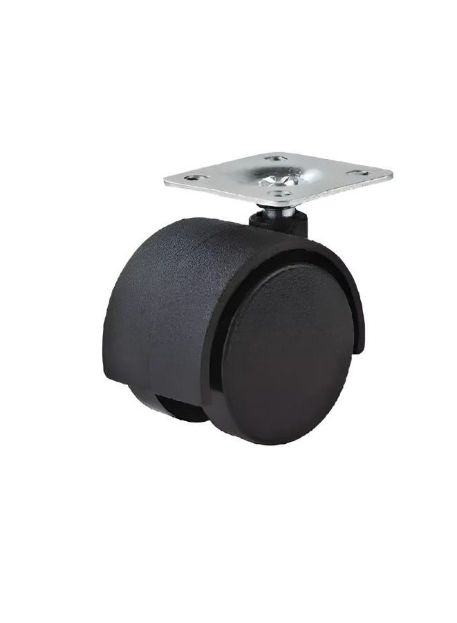 JSA The JSA Black Wheels (Set of 4) – Size 1.5", neatly packed on card, are designed to deliver durability and smooth movement for various home and industrial applications, made from strong materials for long-lasting performance and easy installation. - Image 2