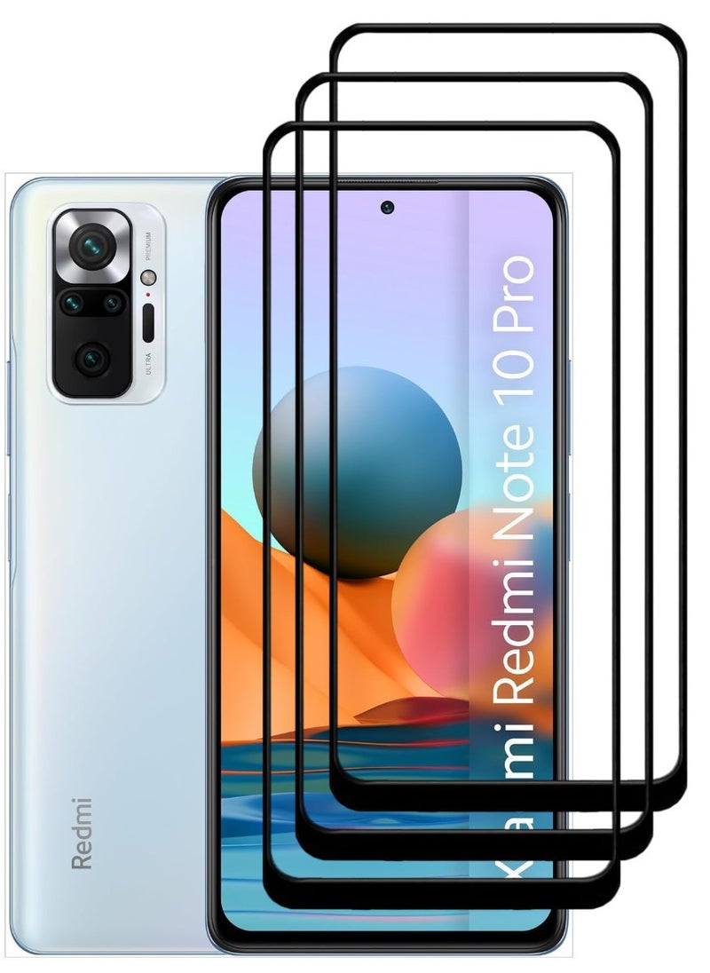 ACLIX 3 Pieces Antistatic ESD Dustproof Premium Quality High Definition Tempered Glass Screen Protector Designed For Xiaomi Redmi Note 10 Pro - Image 1