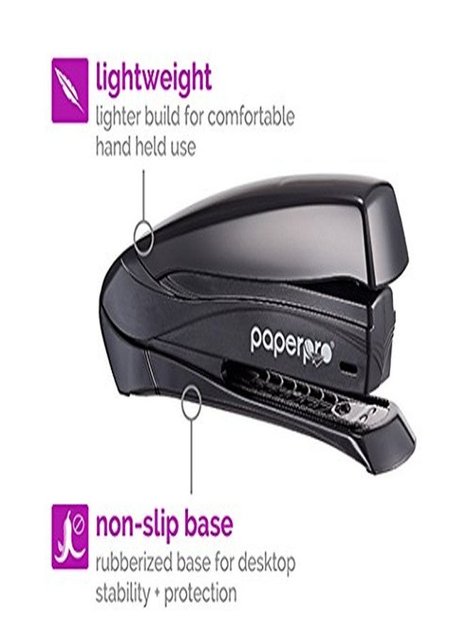 PaperPro - 1425 - Inspire 20 Desktop Stapler, 20 Sheets, Full-Strip, Black - Image 3