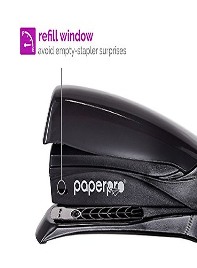 PaperPro - 1425 - Inspire 20 Desktop Stapler, 20 Sheets, Full-Strip, Black - Image 4