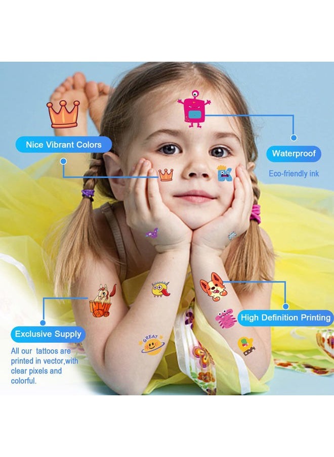 Aresvns - Children's temporary tattoo 340+ Designs,20 sheets Cute fake tattoos for Girls and Boys, Waterproof, non-toxic and easy to remove - Image 1