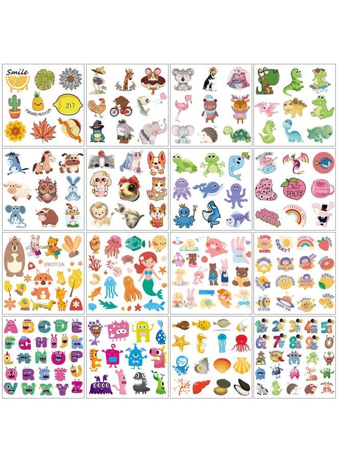 Aresvns - Children's temporary tattoo 340+ Designs,20 sheets Cute fake tattoos for Girls and Boys, Waterproof, non-toxic and easy to remove - Image 1