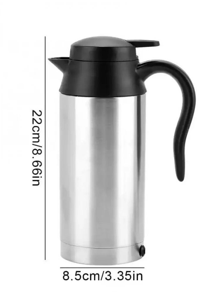 دي إل سي  غلاية للسيارة للسفر صانع القهوة  750 مل من الفولاذ المقاوم للصدأ 12 فولت سخان مياه القدح HT2251 - Image 2