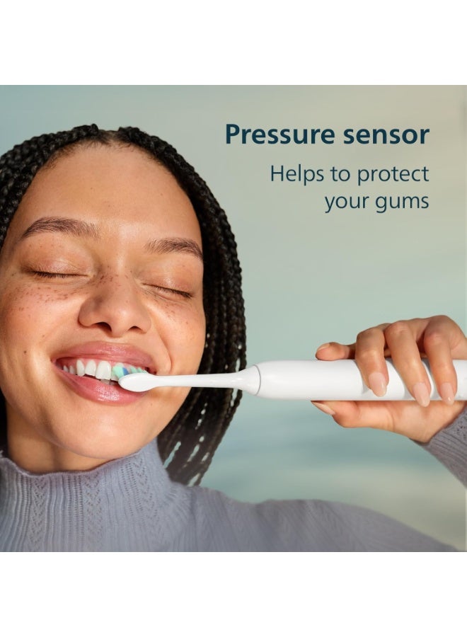 Sonicare Philips Sonicare 4100 Rechargeable Electric Toothbrush with Pressure Sensor, Deep Pink, Model HX3681/26 - Image 5