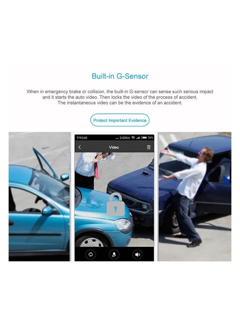 JIMI - Front and backup Camera With Car Tracking, Video Streaming, Support 4G and Wifi- JC400 - Image 1