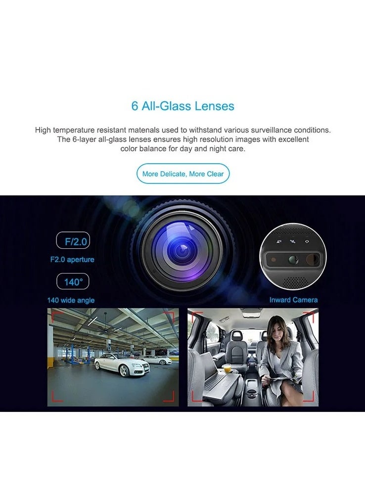 JIMI - Front and backup Camera With Car Tracking, Video Streaming, Support 4G and Wifi- JC400 - Image 1