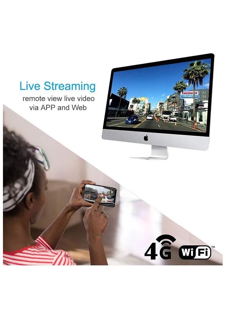 JIMI - Front and backup Camera With Car Tracking, Video Streaming, Support 4G and Wifi- JC400 - Image 1