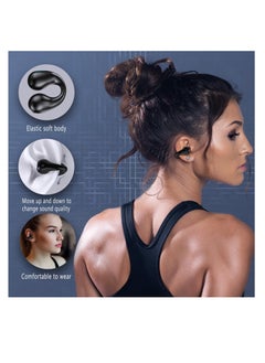 Wireless Open Ear Sport Headphones, Ear Clip Wireless Earbuds with Digital Display Charging, Air Conduction Bluetooth Headset, With Bluetooth 5.3, for Cycling, Running, Workout, Driving (Black) - pzsku/Z57D01A06A0516A3367DEZ/45/_/1717032043/8525a395-eca1-4b57-be3b-ce7be893fab4