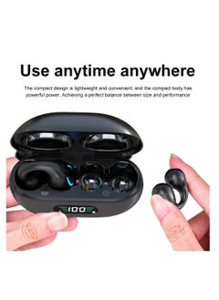 Wireless Open Ear Sport Headphones, Ear Clip Wireless Earbuds with Digital Display Charging, Air Conduction Bluetooth Headset, With Bluetooth 5.3, for Cycling, Running, Workout, Driving (Black) - pzsku/Z57D01A06A0516A3367DEZ/45/_/1717032044/bcb2ec52-5dbd-416c-904f-6b4ea8b4233d