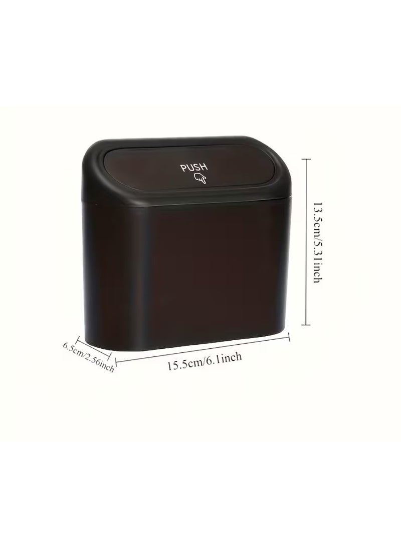 Car Trash Bin  |  Plastic Interior Accessory Organizer. - Image 3