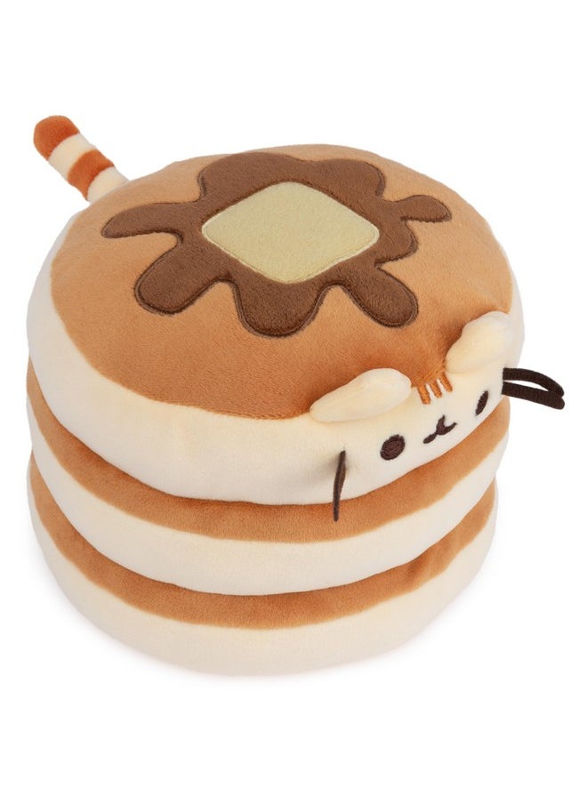 غاند دمية Pusheen The Cat Pancake Squisheen المحشوة، لعبة حيوانية محشوّة للأطفال من سن 8 سنوات فما فوق، بني، 6 بوصات  - Image 2