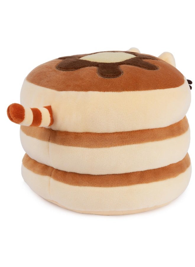 غاند دمية Pusheen The Cat Pancake Squisheen المحشوة، لعبة حيوانية محشوّة للأطفال من سن 8 سنوات فما فوق، بني، 6 بوصات  - Image 5