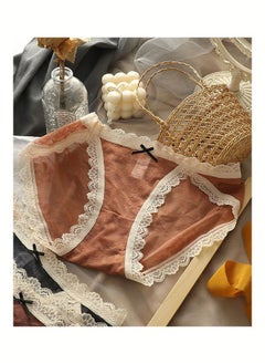 NIBEMINENT Breathe Freely Lace Up Briefs Brown/White  - Image 2