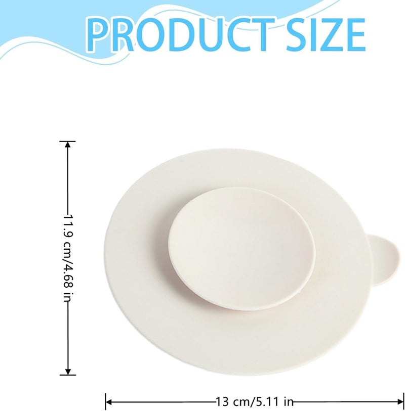 spero 3 PCS Table Suction Cup Pad Professional Tableware Sucker Silicone Suction Coasters NonSlip Double Sided Suction Cups for Fixing Tableware Plate Bowl Dish - Image 2