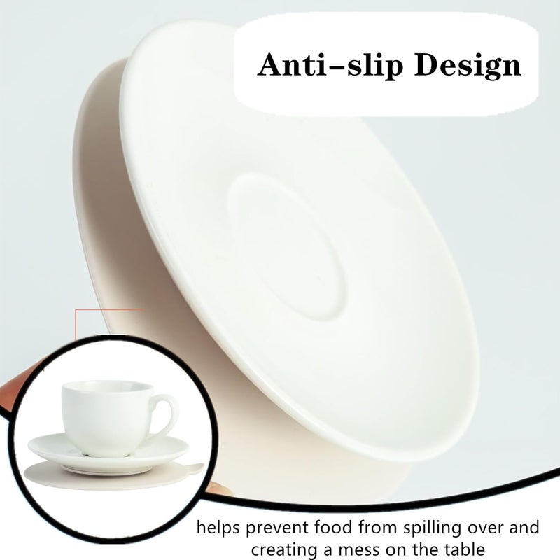 spero 3 PCS Table Suction Cup Pad Professional Tableware Sucker Silicone Suction Coasters NonSlip Double Sided Suction Cups for Fixing Tableware Plate Bowl Dish - Image 5