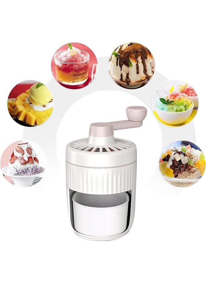ONTRIP FRUITZY Hand Crank Ice Crusher Crank Shaver Machine Detachable Ice Crusher Shaver for Home Offices Portable Manual Ice Crusher with Detachable Parts for Smoothy Drink  - Image 5