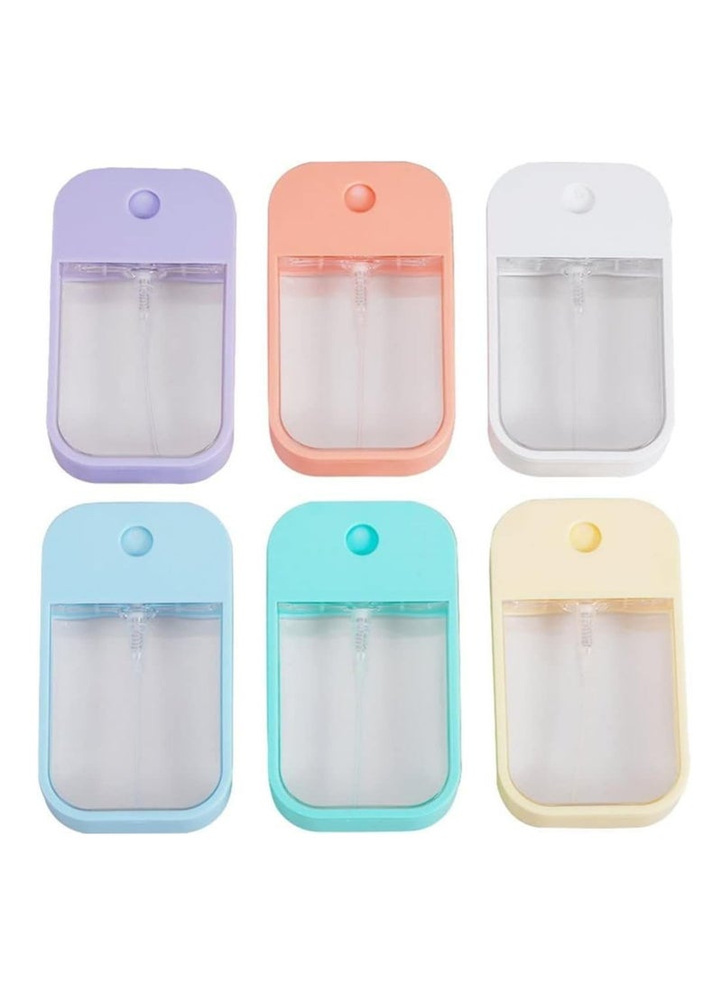 Oasisgalore Portable Spray Bottles, 6Pcs 45ml Travel Perfume Refillable Atomizer Bottle Moisturizing Sprayer Box for Travel,Colorful  - Image 1