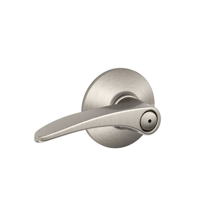 Schlage F40MNH619 Manhattan Privacy Lever, Satin Nickel - Image 1