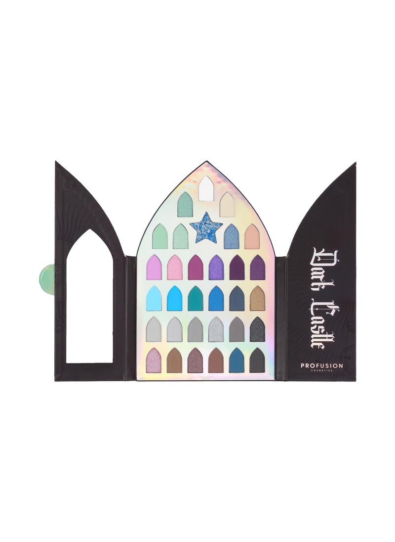 Profusion Cosmetics - Profusion Cosmetics Enchanted Forest Dark Castle 32 Shade Eyeshadow Palette, Unlock Mystical Glamour with the Enchanted Forest Shadow Palette and Achieve Eye Catching Look With Premium Makeup Kit - Image 1