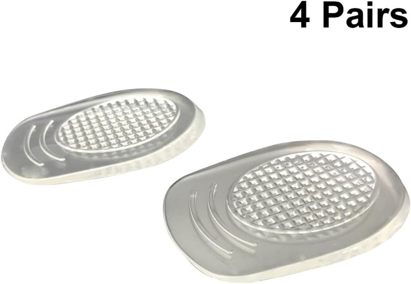 cheekyglo 12 Pairs - Heel Lifts Silicone Insoles for Cushions Pads Foot Spurs Cushion Tendonitis Comfortable Increase Stickers Women of Shoe Half Insole Lift Achilles Inserts Height - Image 4