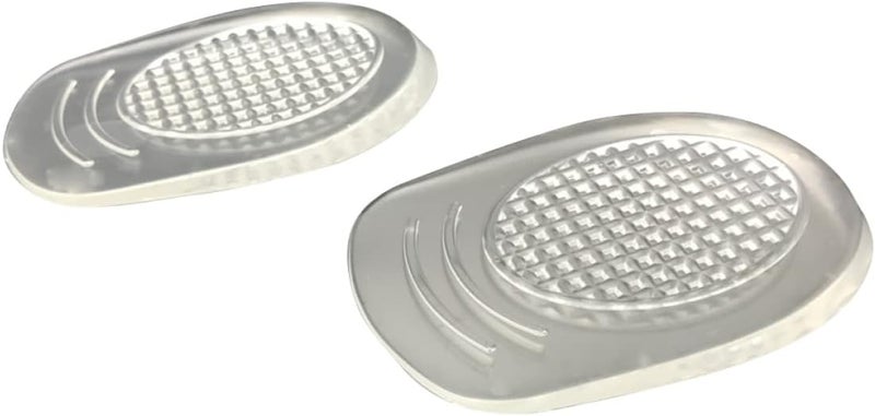 cheekyglo 12 Pairs - Heel Lifts Silicone Insoles for Cushions Pads Foot Spurs Cushion Tendonitis Comfortable Increase Stickers Women of Shoe Half Insole Lift Achilles Inserts Height - Image 2