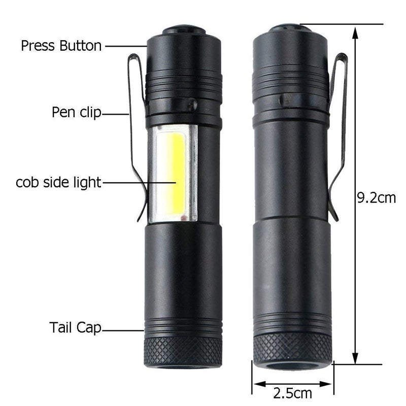 JELLEX Flashlights Handheld Flashlights 7W Mini LED Flashlights Tactical Flashlights Zoom able High Lumen Water Resistant 3 Light Modes for Camping Hiking - Image 4