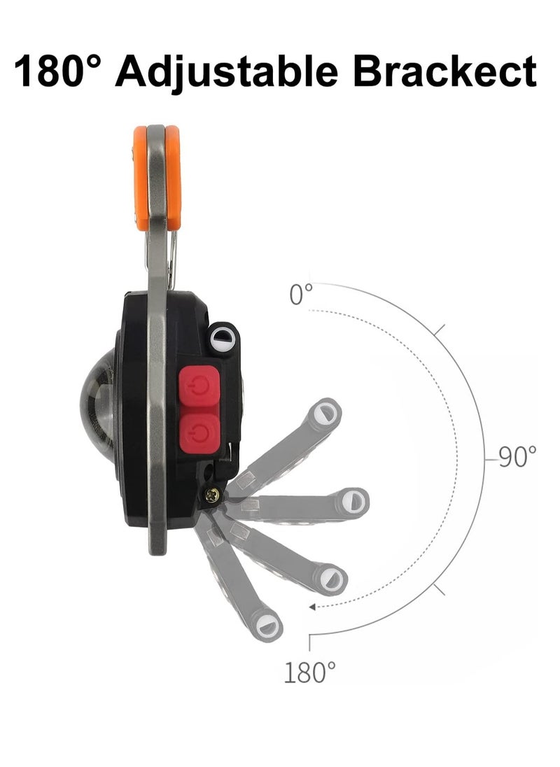 Generic - Mini Portable Work Light 800 Lumen Rechargeable Torch Keyring Inspection Lights with Bottle Opener, Magnetic Base, for Camping/Repairing/Emergency (2 Pieces) - Image 1