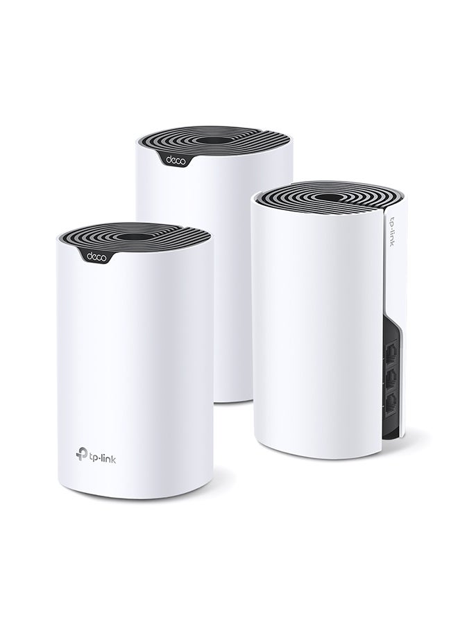 TP-LINK Deco S7 Whole Home Mesh System, Dual-Band with Gigabit Ports, Coverage up to 5,600 ft2, Connect up to 100 devices, 1.2 GHz Dual-Core CPU, HomeShield Security, Pack of 3 white - Image 2