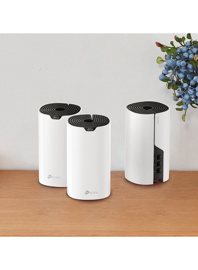 TP-LINK Deco S7 Whole Home Mesh System, Dual-Band with Gigabit Ports, Coverage up to 5,600 ft2, Connect up to 100 devices, 1.2 GHz Dual-Core CPU, HomeShield Security, Pack of 3 white - Image 4