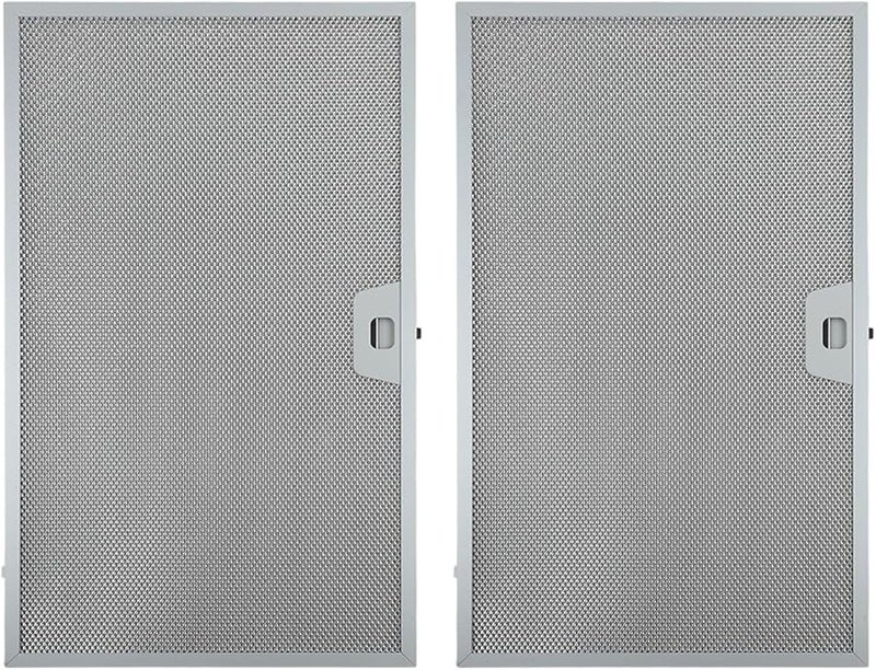 2 قطعة من مرشحات شفاط المطبخ من شبكة الألومنيوم الفضي مقاس 506 × 300 × 9 مم بديل مستخرج الدهون للتهوية - Image 2