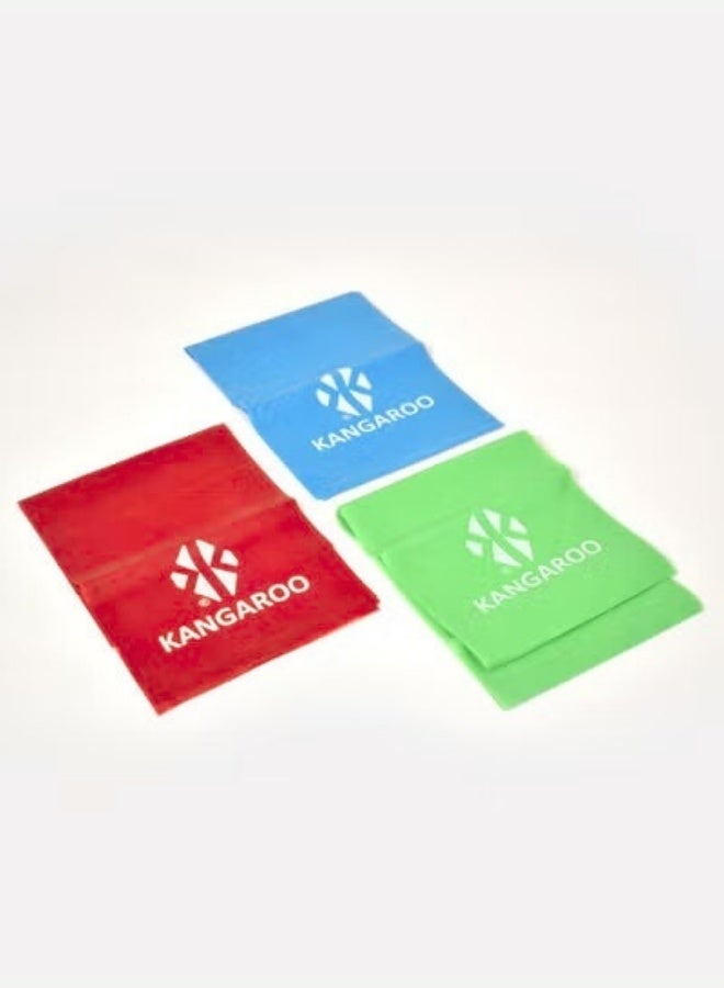 Kangaroo Rubber Resistance Band Set - Multiple Colors and Levels of Pure Rubber - Image 2