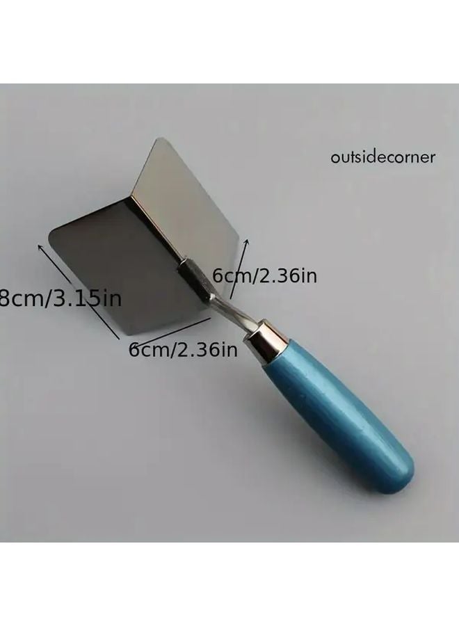 Inside Corner Stainless Steel Plasterboard Trowel Knife Dual Edge Professional Painting Wall Finishing - Image 4