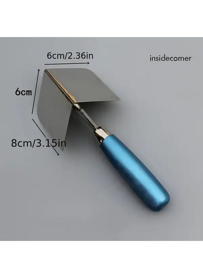 Inside Corner Stainless Steel Plasterboard Trowel Knife Dual Edge Professional Painting Wall Finishing - Image 1