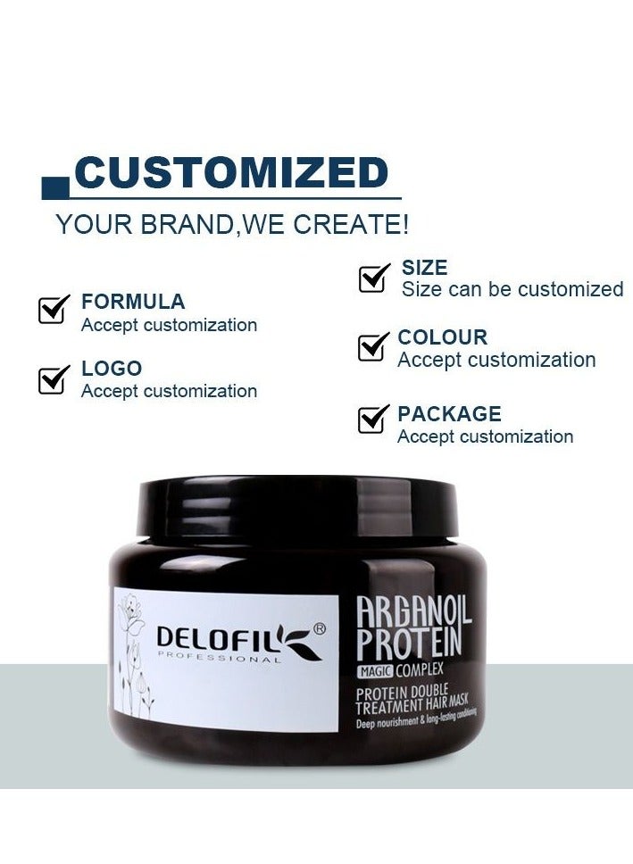 DELOFIL Wet Protein Argan Oil Hair Mask – Repair & Nourishment - Image 5