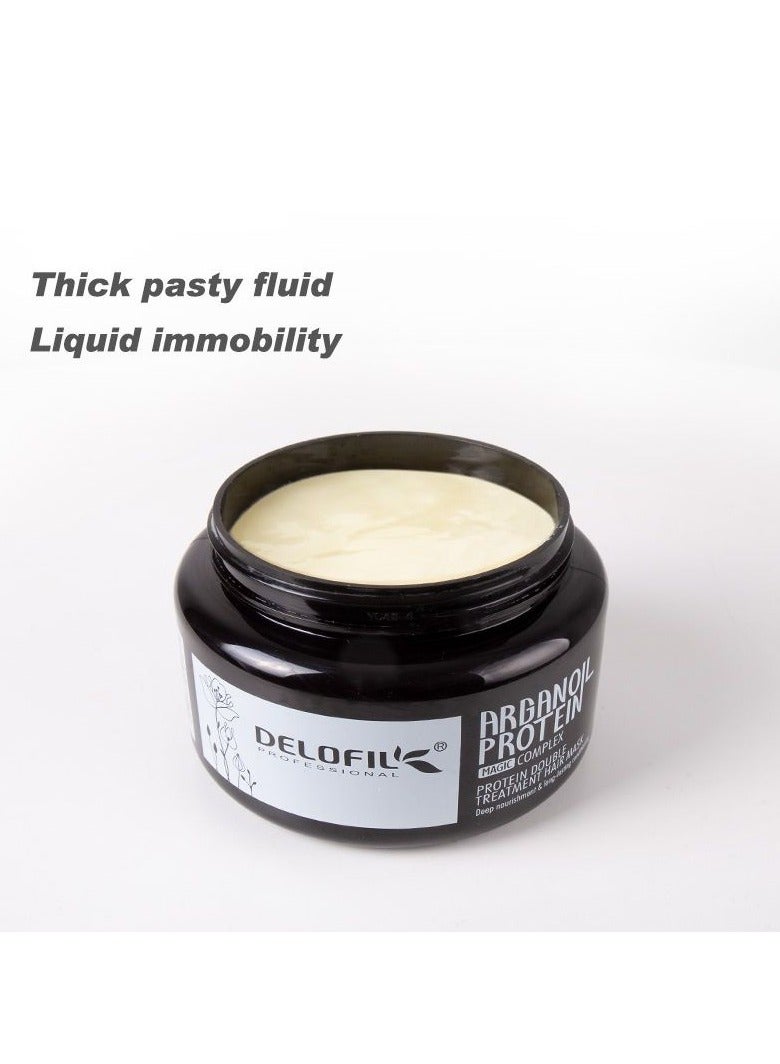 DELOFIL Wet Protein Argan Oil Hair Mask – Repair & Nourishment - Image 2