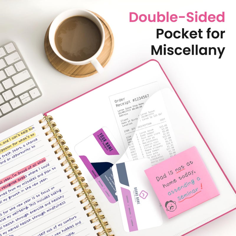 Taja Lined Spiral Journal Notebook for Women & Men, 140 Pages, College Ruled Hardcover Notebook for Work & Note Taking, Journals for Writing, A5(5.7" x 7.9") â€“ Berry Pink - Image 5
